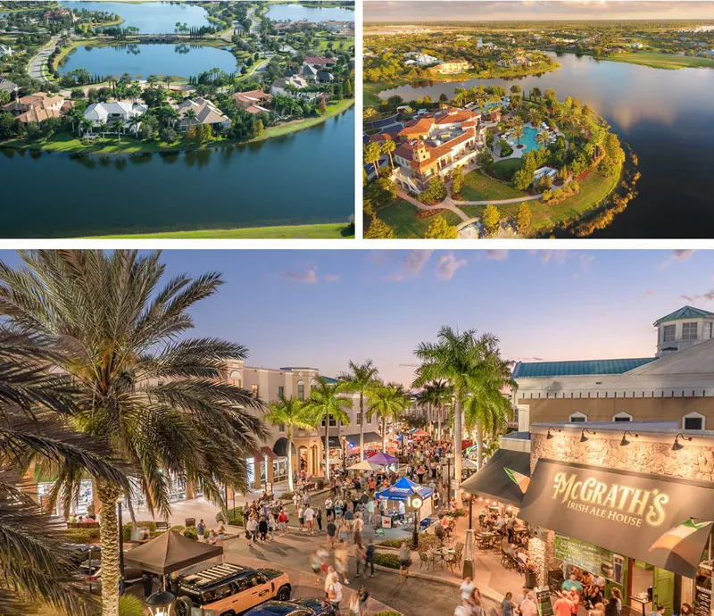 Lakefront residential community and lifestyle amenities near Lakewood Ranch, Florida