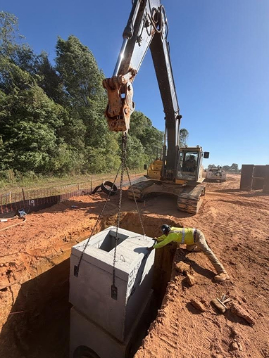 construction site infrastructure installation aria development